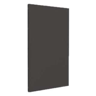 Piastra protettiva verticale liscia, colore grigio - Altezza 100 cm per stufa - Capska