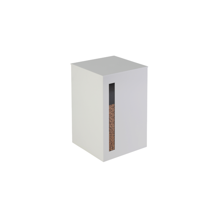 Rangement à granulés Titan Blanc pour cheminée et poeles à bois - Capska