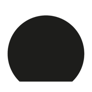 Placa de suelo de corte redondo en acero negro para chimeneas y estufas de leña - Capska