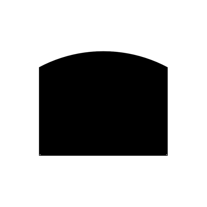 Placa de terra arrodonida 80x50cm Dixneuf | Protecció per a estufa de llenya