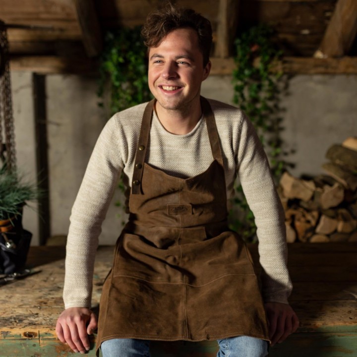 Tablier en cuir de buffle pour BBQ et plancha - Capska