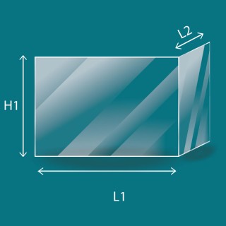 Vitre pliée - AXIS poele