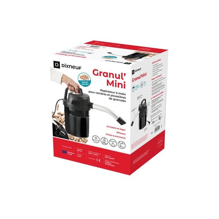 GRANUL'MINI handheld vacuum cleaner - DN-042.AAC5 for fireplaces and wood-burning stoves - Capska GRANUL'MINI handheld vacuum cleaner - DN-042.AAC5 for fireplaces and wood-burning stoves - Capska