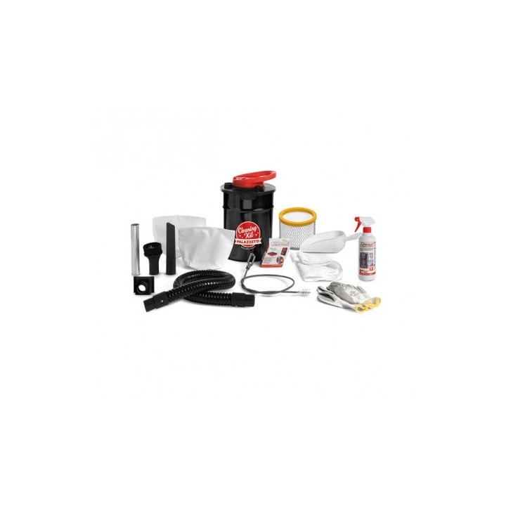 kit nettoyage complet poele insert avec aspirateur, kit ramonage, filtres, détergents et éponges - Capska