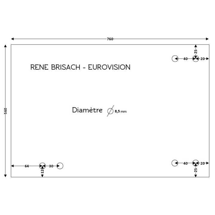 Brisach EUROVISION Glass Panel - Fireplace Insert Accessory