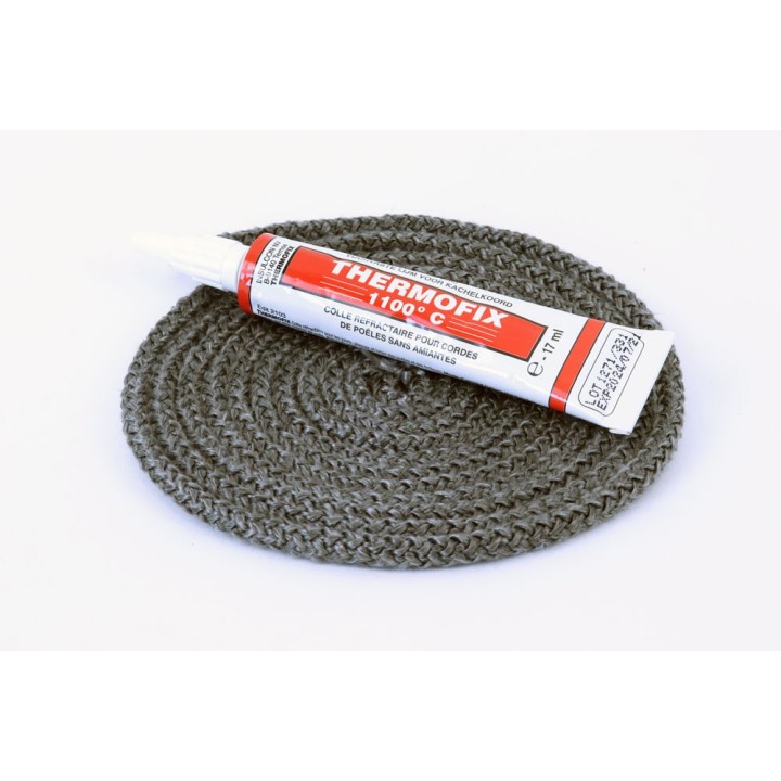 Joints ronds tressés Diamètre 5 mm x 2,5 m + colle Joints ronds tressés Diamètre 5 mm x 2,5 m + colle