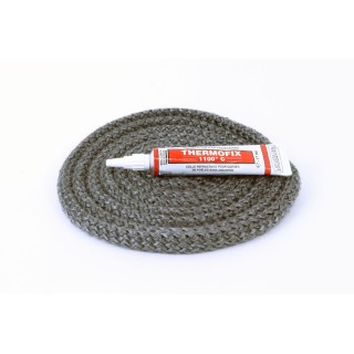 Round Braided Gasket ø 10 mm x 2,5 m + glue - Capska