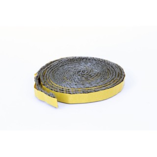 Self-adhesive flat seal (black) 10 x 2 mm - 2.50 m - Capska