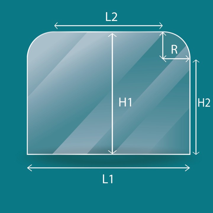 INVICTA BRADFORD - Paket: Glas + Dichtung | Kaminglas in Profiqualität