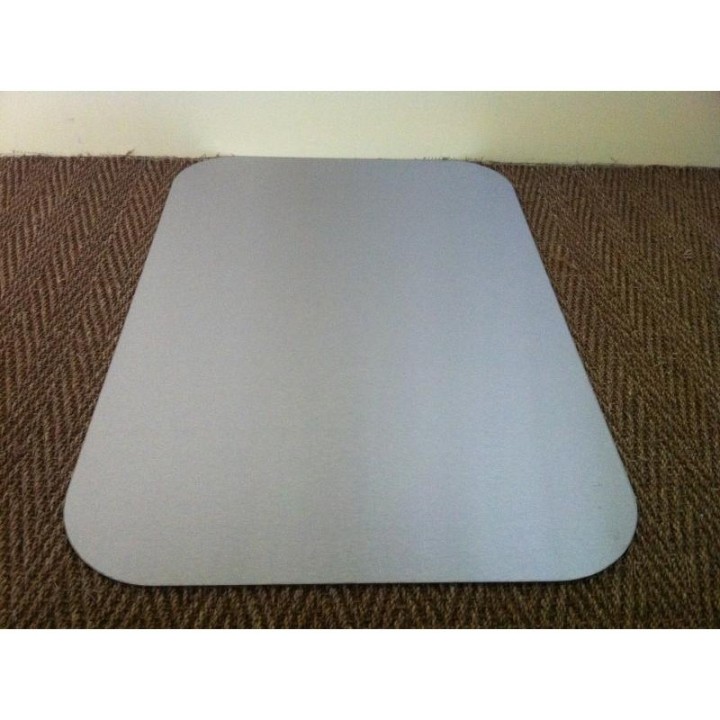 Plaque de sol carré angles arrondis inox 1000x1000mm - Protecció per al teu poêle à bois Plaque de sol carré angles arrondis inox 1000x1000mm - Protecció per al teu poêle à bois
