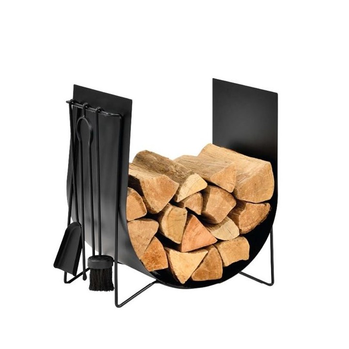 Duo Range Buches & Serviteur Edonis Rangement à bois - Capska