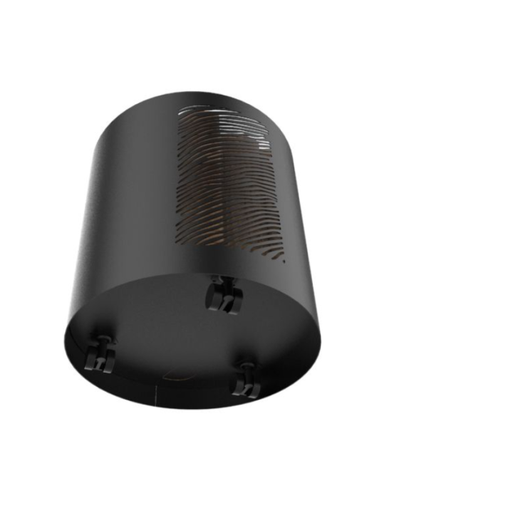 Schwarzer Holzständer aus Stahl - Capska