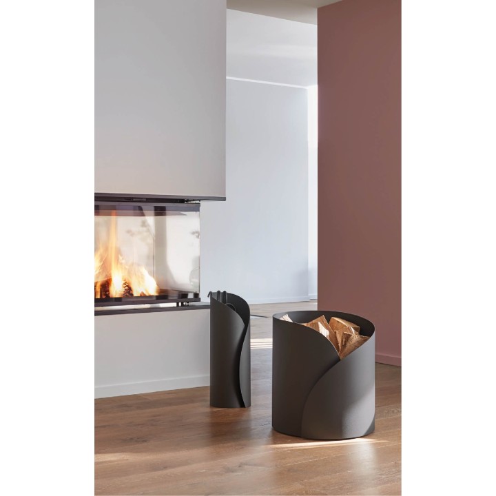 Petal Log Holder Made in France - Fireplaces and Stoves - Capska Petal Log Holder Made in France - Fireplaces and Stoves - Capska