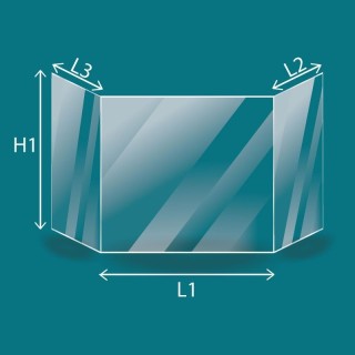 Schmid PRISMA 6045/6051/6057-H Glass Panel for Fireplace Insert