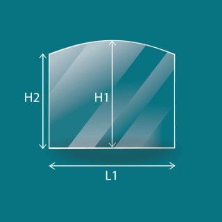 Cristall Invicta STIMO - Vidre Rectangle per estufa de llenya