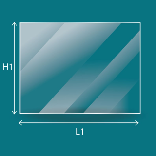 Vitre Brisach IRATY - Verre Rectangle pour poêle à granulés