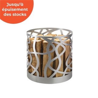 VOLUTO Steel Grey Log Holder - Capska VOLUTO Steel Grey Log Holder - Capska