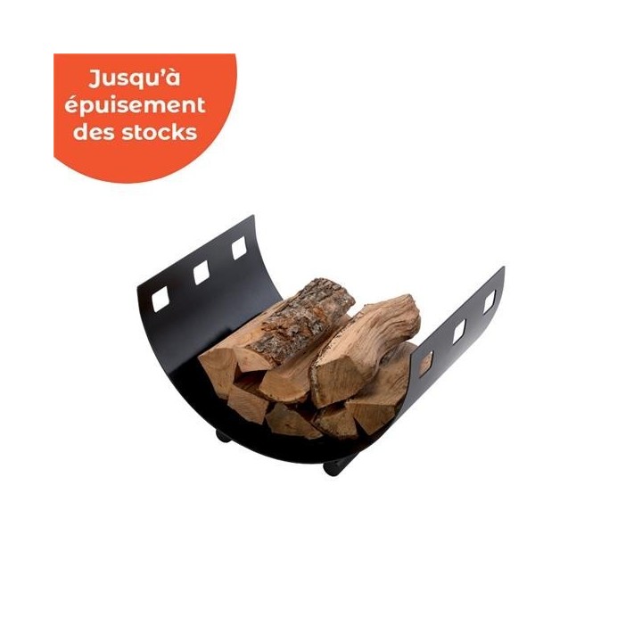 Bastidor de troncs ECUME d'acer negre esmerilat - Dixneuf Bastidor de troncs ECUME d'acer negre esmerilat - Dixneuf