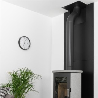 Thermoverkleidung in mattiertem Schwarz für Metallnischen L.350 mm - Dix Neuf Thermoverkleidung in mattiertem Schwarz für Metallnischen L.350 mm - Dix Neuf