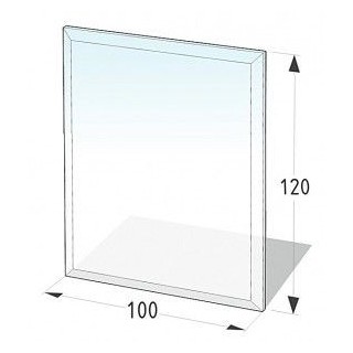 Plaque de sol en verre 100X120 cm - 8 mm