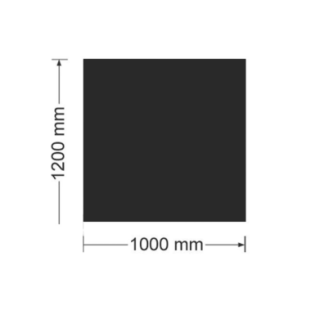 Placa de vidrio negro 100x120 cm - 8 mm de espesor | Capska