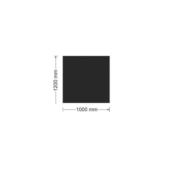 Placca in vetro nero 100 x 120 cm - Acquista online