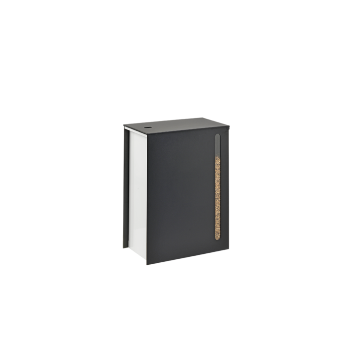 Almacenamiento de pellets Cargo Black and White con ruedas para estufas de pellets - Capska