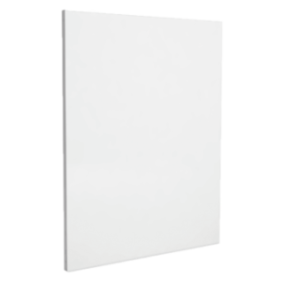 Plaque de protection unie verticale Couleur Blanc - Hauteur - 120cm pour poele - Capska