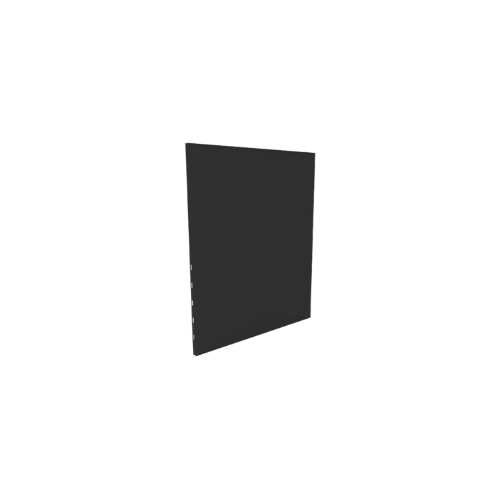 Plain vertical protective plate Black color - Height 120cm for stove - Capska Plain vertical protective plate Black color - Height 120cm for stove - Capska