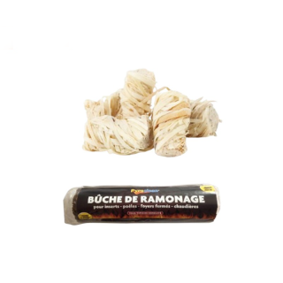 Pack FIAMMATA Legna - Accendifuoco + Ceppo di spazzacamino - Capska
