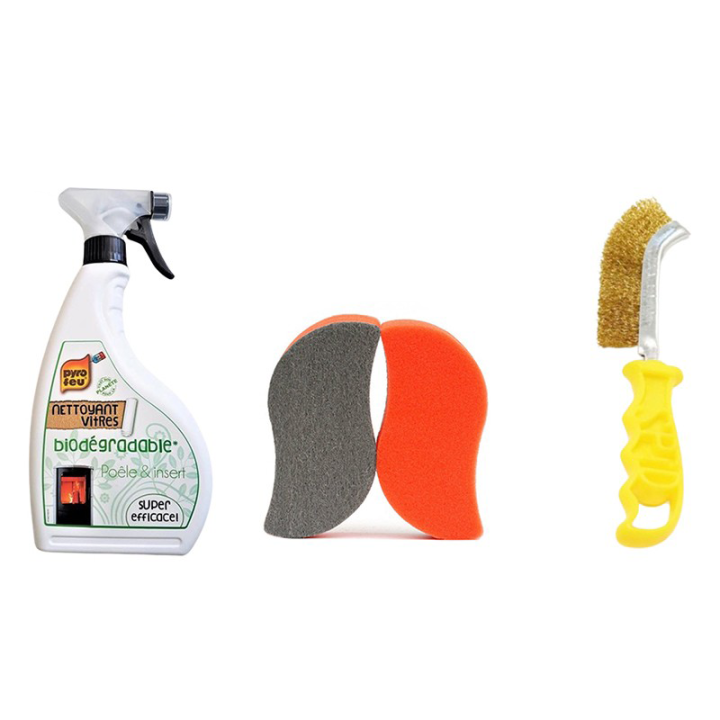 Pack NETTOYAGE - Brosse + Eponge + Spray Pack NETTOYAGE - Brosse + Eponge + Spray