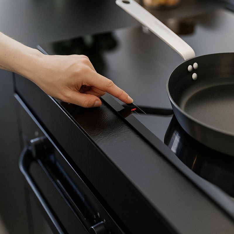 Verre vitrocéramique noir pour cuisine
