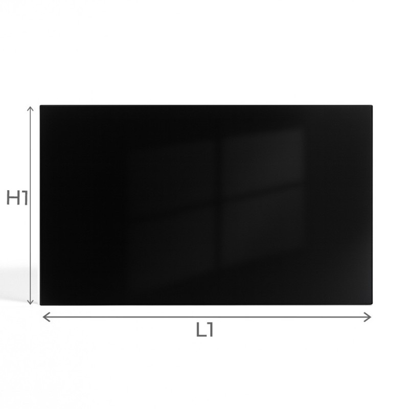 Schwarzes Glaskeramikglas für Küche & Herdplatten - Capska