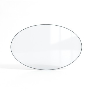 Custom Oval or Elliptical Vitroceramic Glass - Capska Custom Oval or Elliptical Vitroceramic Glass - Capska