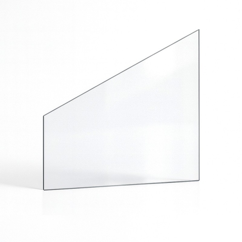 Vidre pla en forma de trapezi rectangular, estufes de llenya i llars de foc – Capska