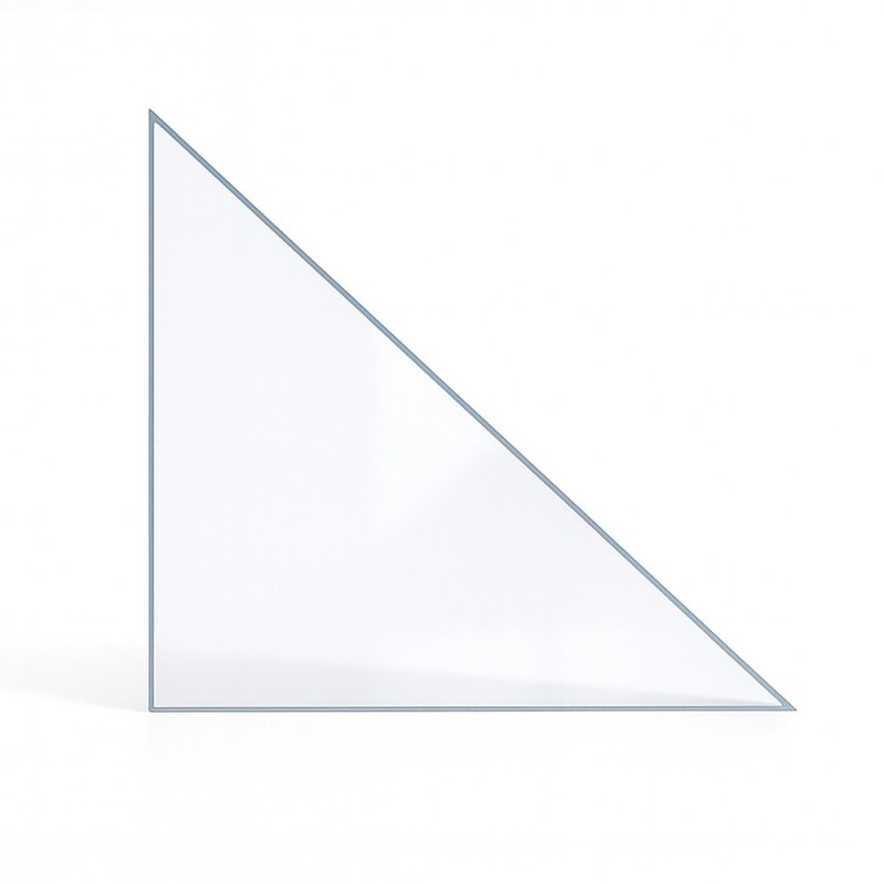 Vitre plate de forme triangle rectangle