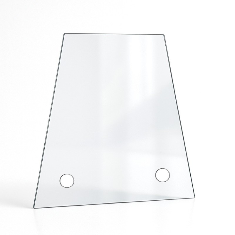 Vetro a forma di trapezio con fori per inserto e stufa - Capska Vetro a forma di trapezio con fori per inserto e stufa - Capska