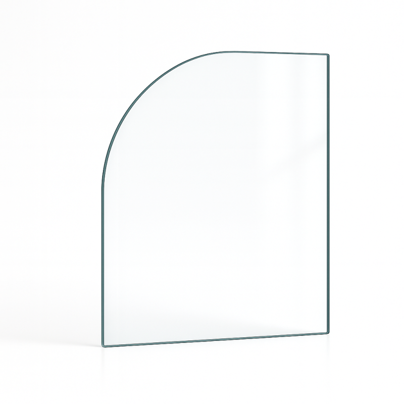 Custom Rectangular Glass with 1 Rounded Corner - Capska Custom Rectangular Glass with 1 Rounded Corner - Capska