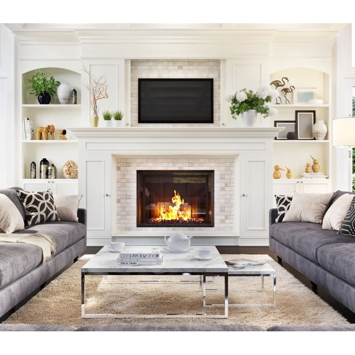 Cristal rectangular para chimenea y estufa – Vidrio cerámico resistente al calor hasta 760 °C Cristal rectangular para chimenea y estufa – Vidrio cerámico resistente al calor hasta 760 °C