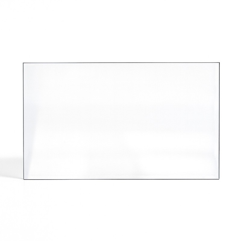 Richard Le Droff CLASSIC 3 Glass (without screen printing) - Rectangular glass panel for fireplace insert