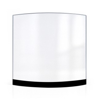 Vitre Techfire UNI 1068 - Verre Courbe Sérigraphié pour poêle à bois