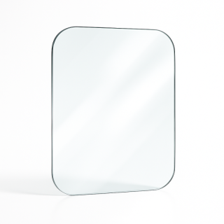 Jotul F105 Glass - 4 rounded corners glass panel for fireplace insert