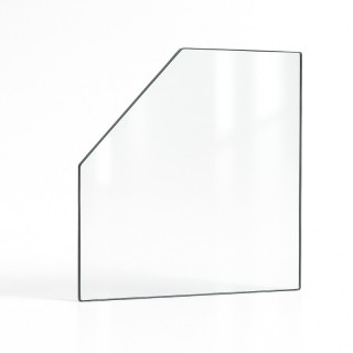 Cristal Invicta IWAKI - Vidrio 1 ángulo cortado para estufa de leña Cristal Invicta IWAKI - Vidrio 1 ángulo cortado para estufa de leña