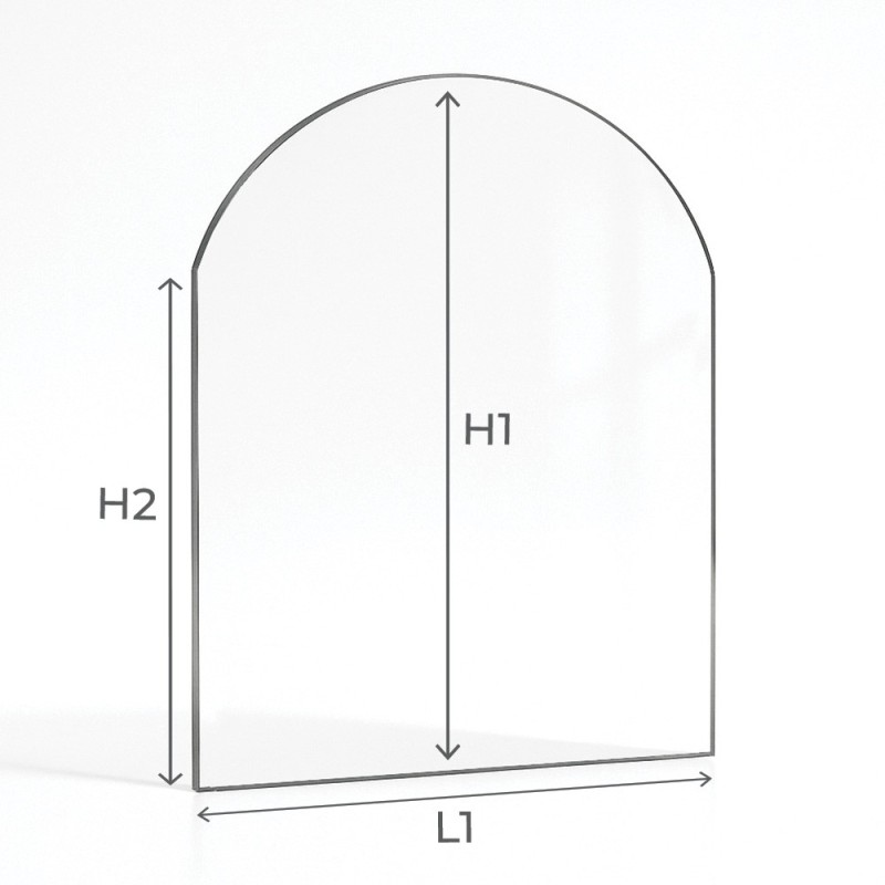 Chazelles ACTUAL Glass Panel for Wood Burning Stove