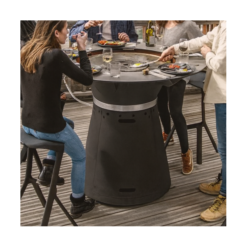 Plancha Brasero de Gas 130 cm de diámetro - 3 Alturas (40/80/110 cm) - Capska